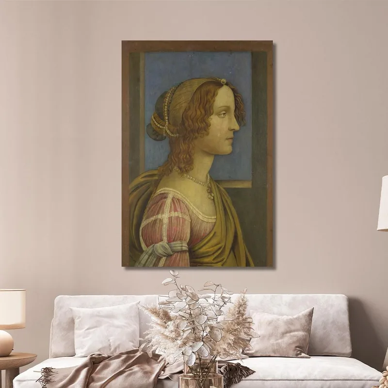 Una Signora Di Profilo Sandro Botticelli