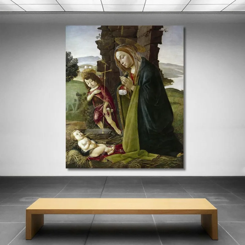 Anbetung Christi Mit Dem Heiligen Johannes Sandro Botticelli