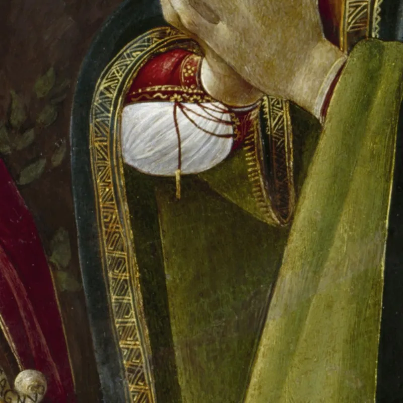 Anbetung Christi Mit Dem Heiligen Johannes Sandro Botticelli