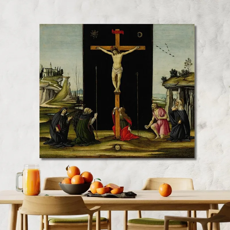 Cristo In Croce Adorato Dai Santi Monica Agostino Maria Maddalena Girolamo E Brigida Di Svezia Sandro Botticelli