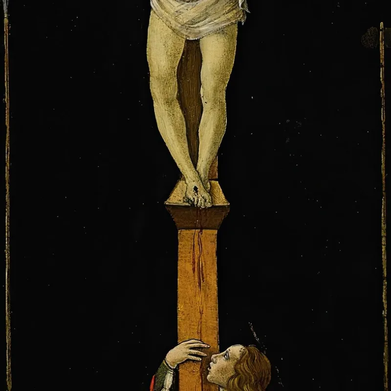 Cristo In Croce Adorato Dai Santi Monica Agostino Maria Maddalena Girolamo E Brigida Di Svezia Sandro Botticelli