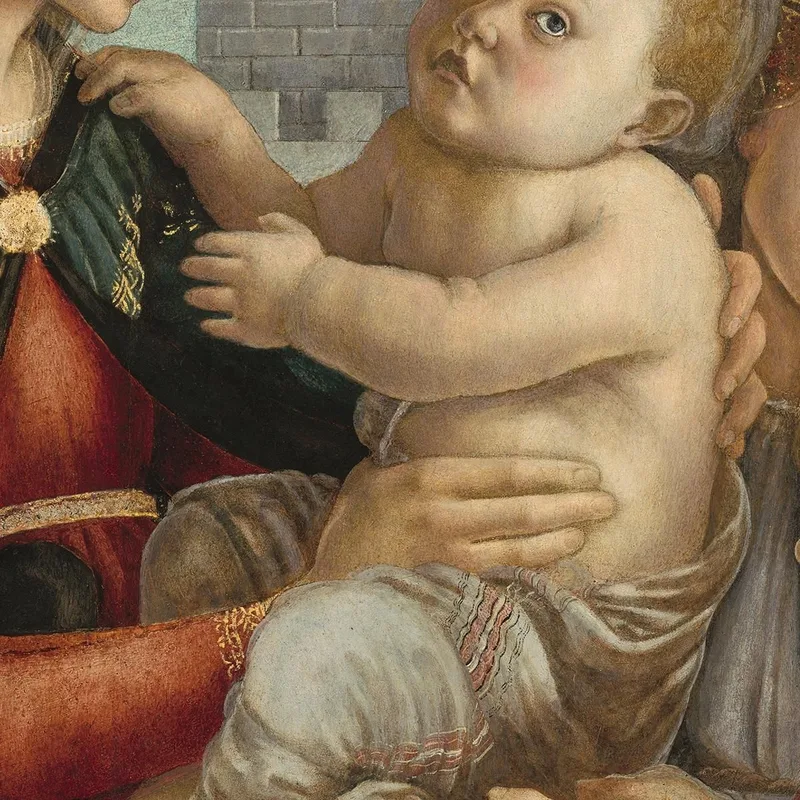 Madonna Col Bambino E Angeli Sandro Botticelli