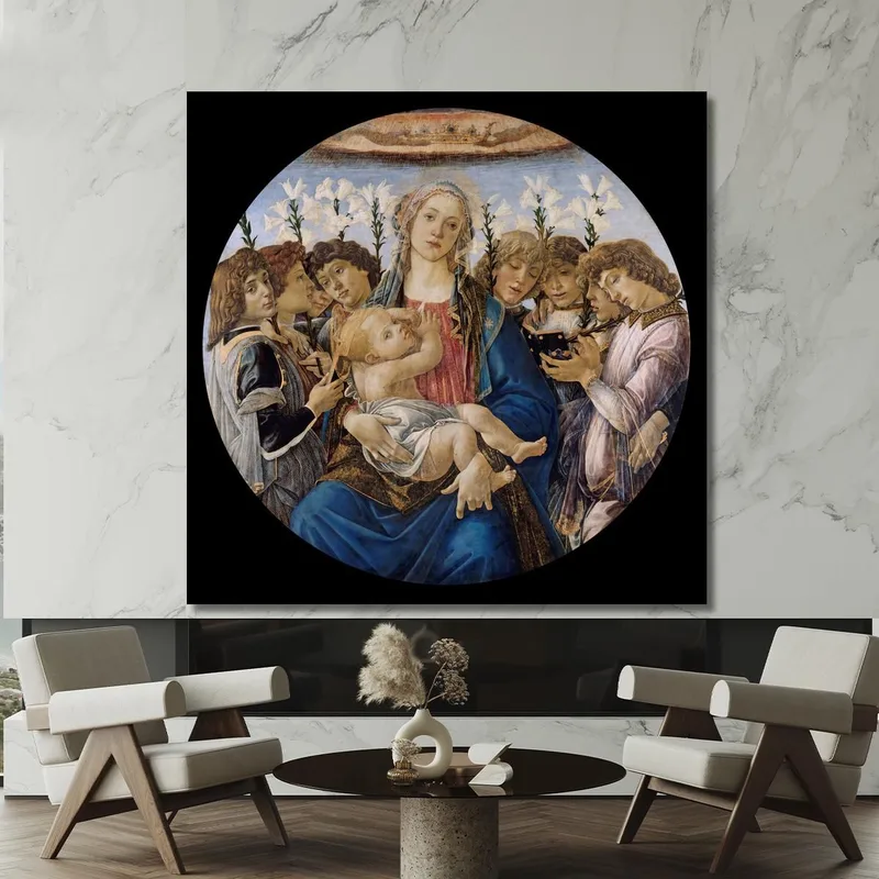 Maria Con Il Bambino E Angeli Cantanti Sandro Botticelli