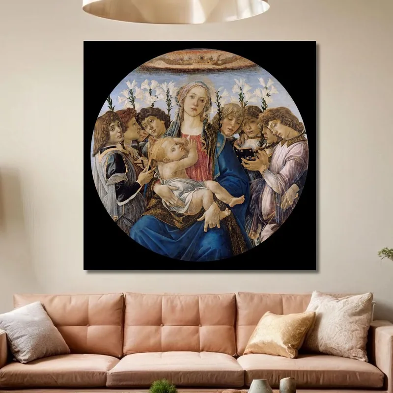 Maria Con Il Bambino E Angeli Cantanti Sandro Botticelli