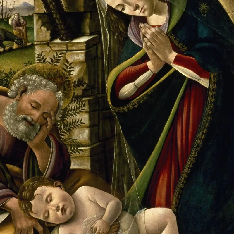 La Adoración Del Niño Jesús Sandro Botticelli