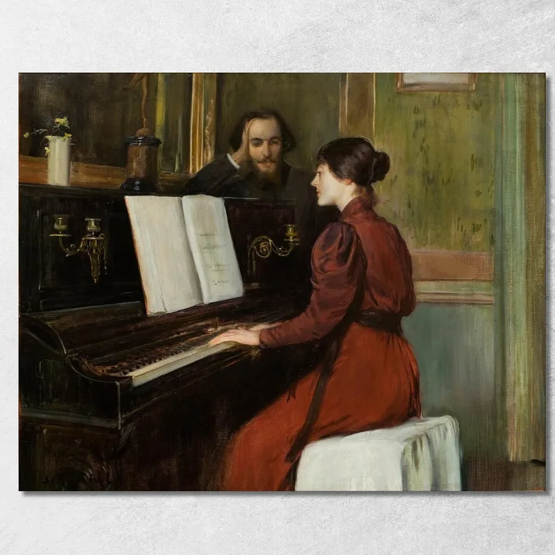 Una Storia D'Amore Santiago Rusiñol quadro stampa su tela