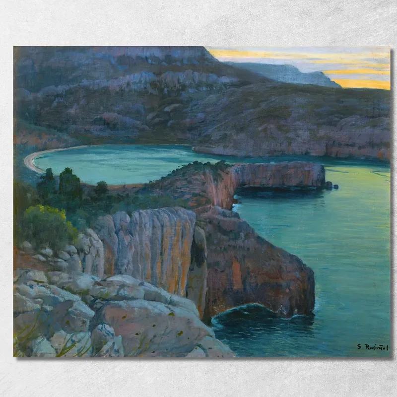 Cala Grisa Santiago Rusiñol quadro stampa su tela