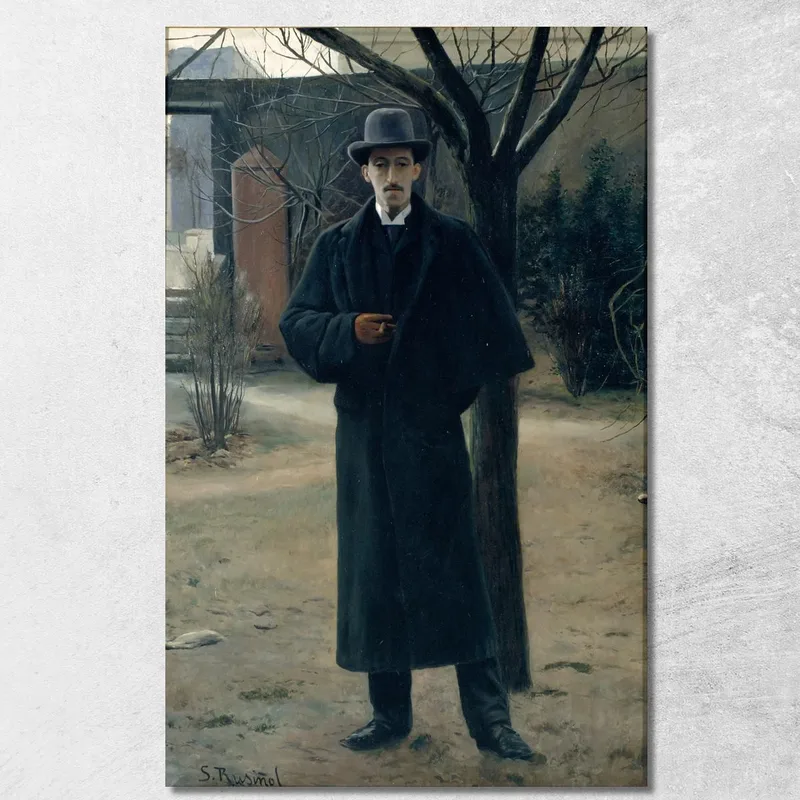 Ritratto Di Miquel Utrillo Santiago Rusiñol quadro stampa su tela