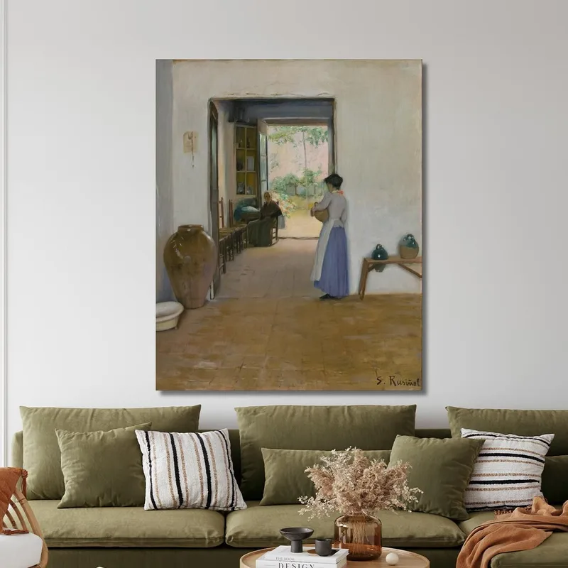 Interno Di Sitges Santiago Rusiñol
