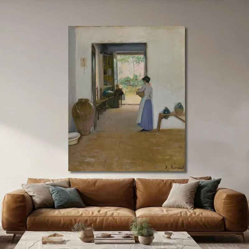 Interno Di Sitges Santiago Rusiñol