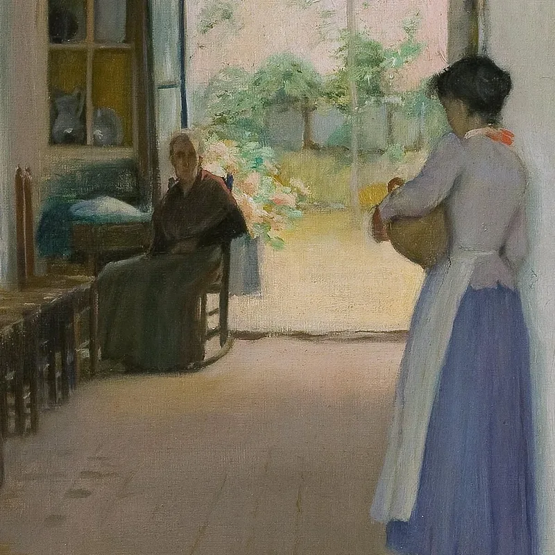 Interno Di Sitges Santiago Rusiñol