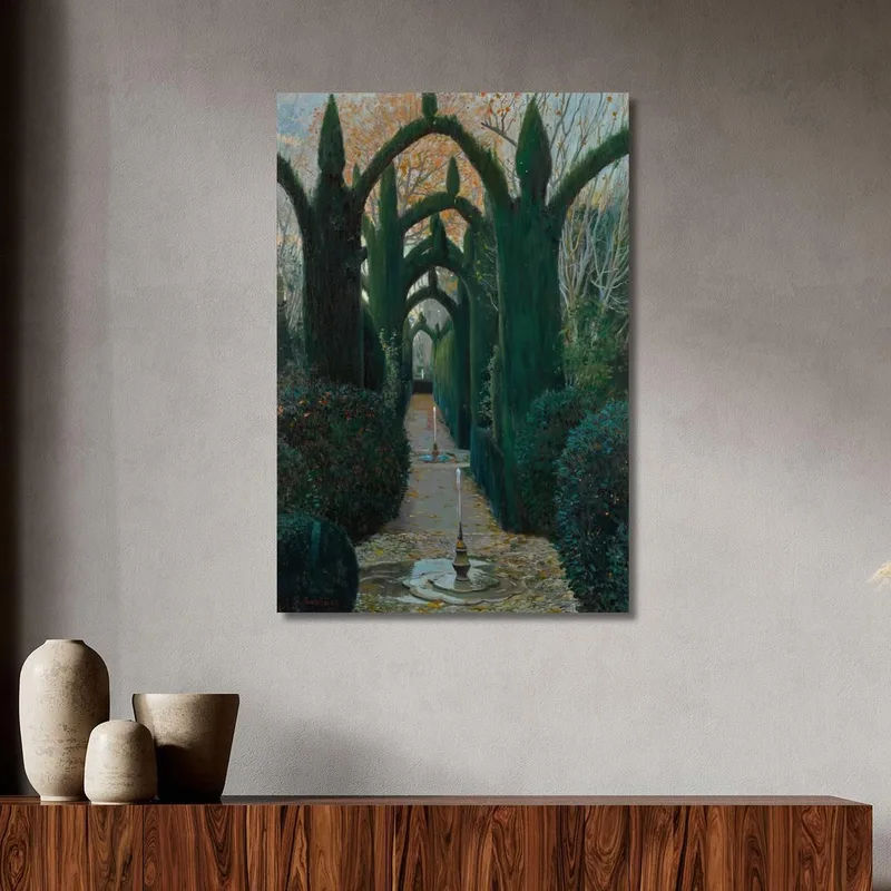 Los Jardines Del Generalife Granada Santiago Rusiñol