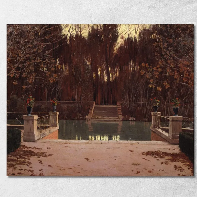 Il Pontile Santiago Rusiñol quadro stampa su tela