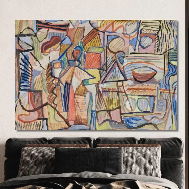 Geometrische Komposition Mit Figuren Sasza Blonder