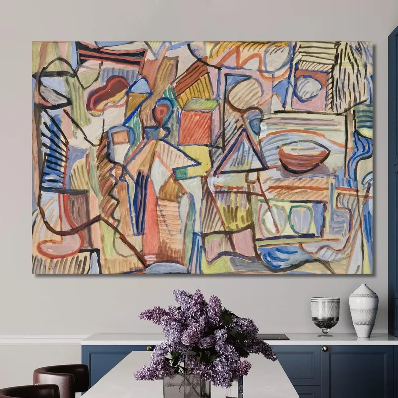 Geometrische Komposition Mit Figuren Sasza Blonder