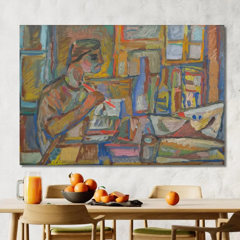 Peintre En Atelier Sasza Blonder