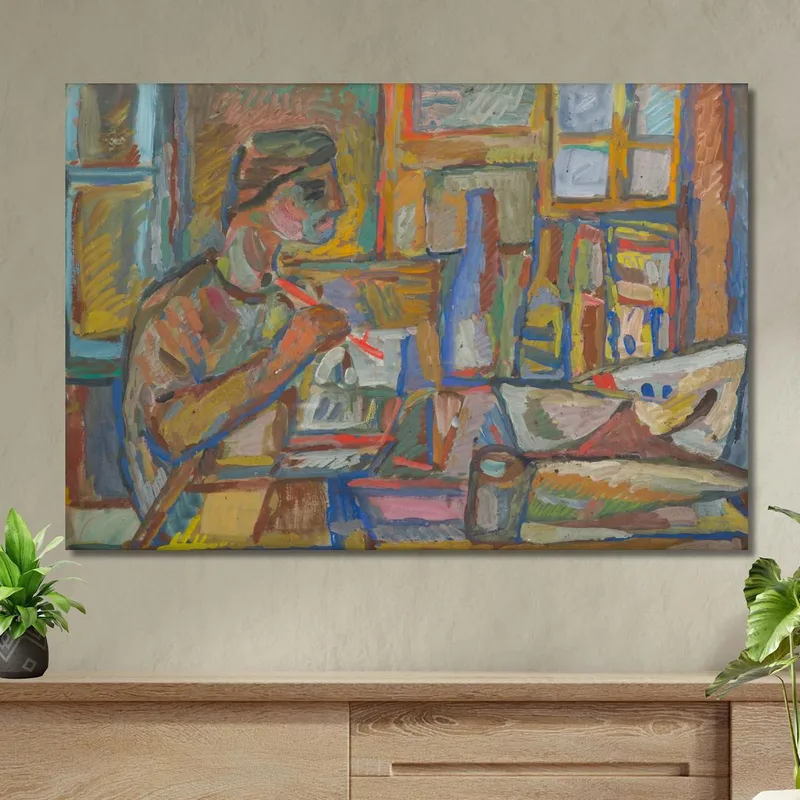 Peintre En Atelier Sasza Blonder