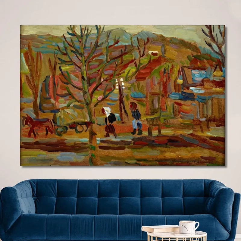 Su Una Strada Di Campagna Sasza Blonder quadro stampa su tela