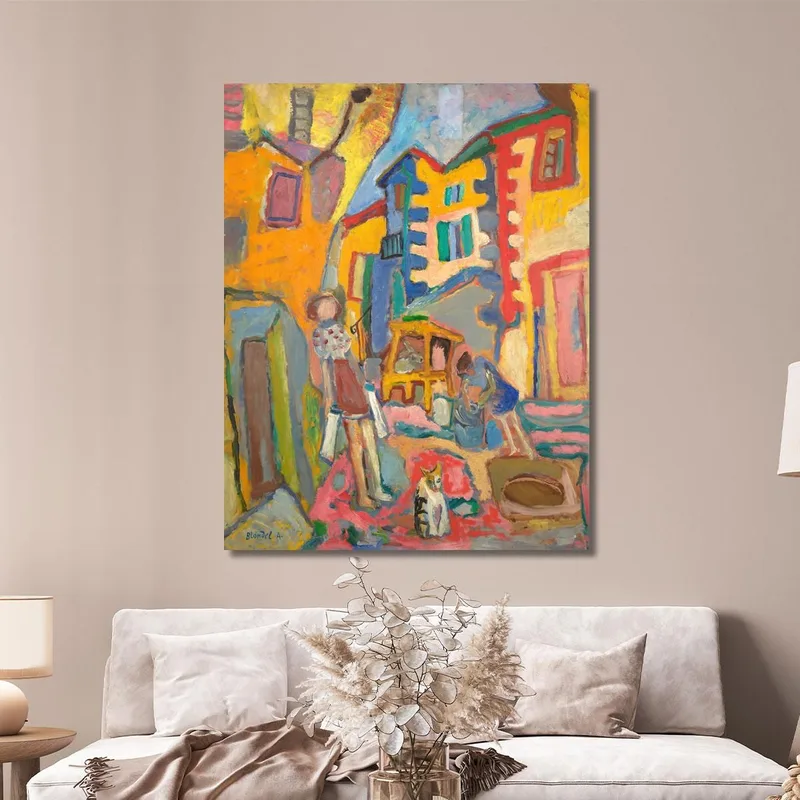 Strada Secondaria Del Villaggio Sasza Blonder quadro stampa su tela