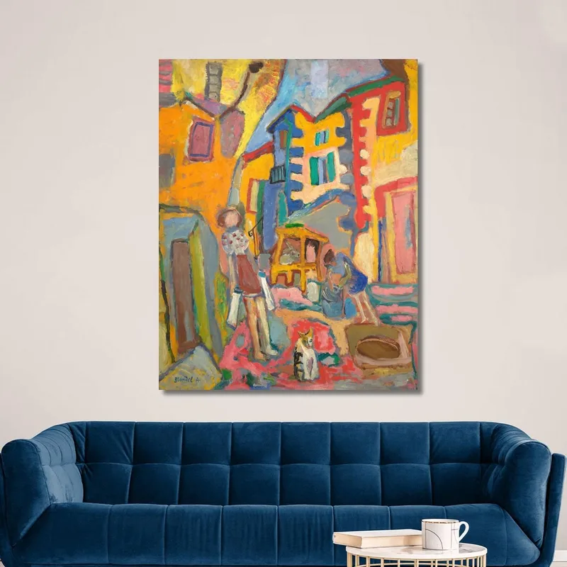 Strada Secondaria Del Villaggio Sasza Blonder quadro stampa su tela