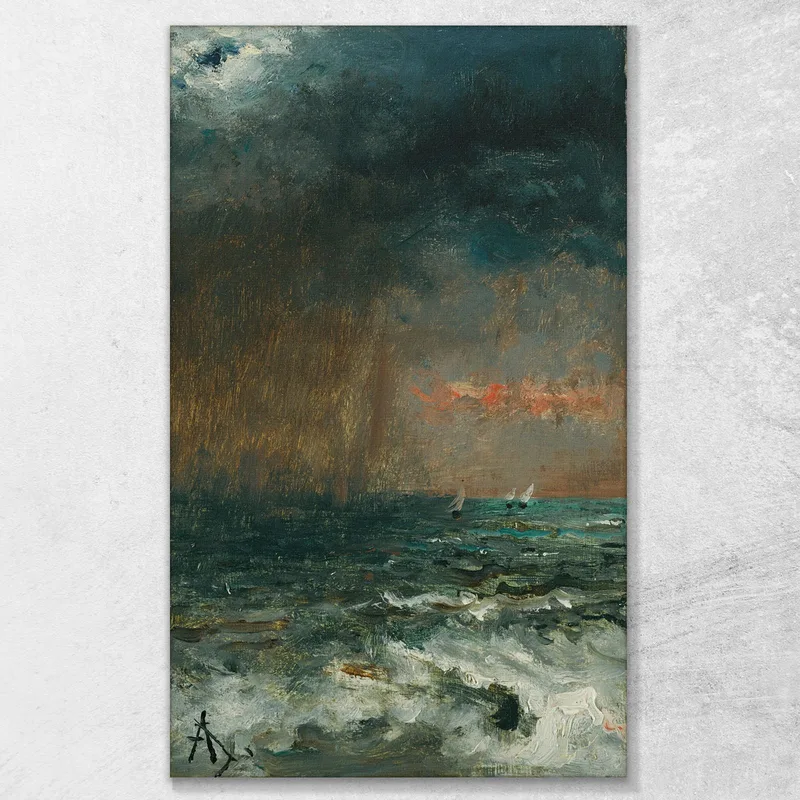 A Storm At Sea Alfred Stevens