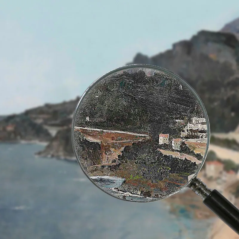 Cap D'Ail View Taken From Palace Of The Prince Of Monaco Alfred Stevens