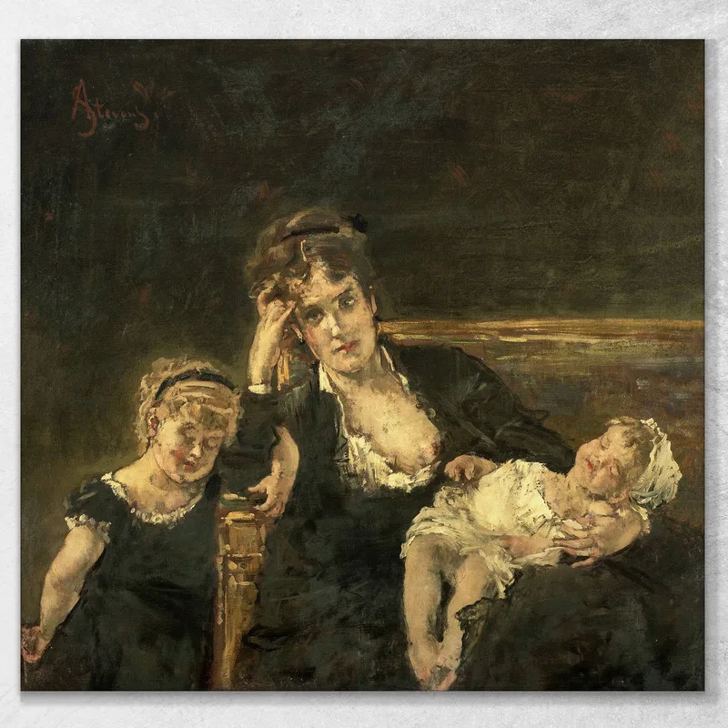 Die Witwe Alfred Stevens