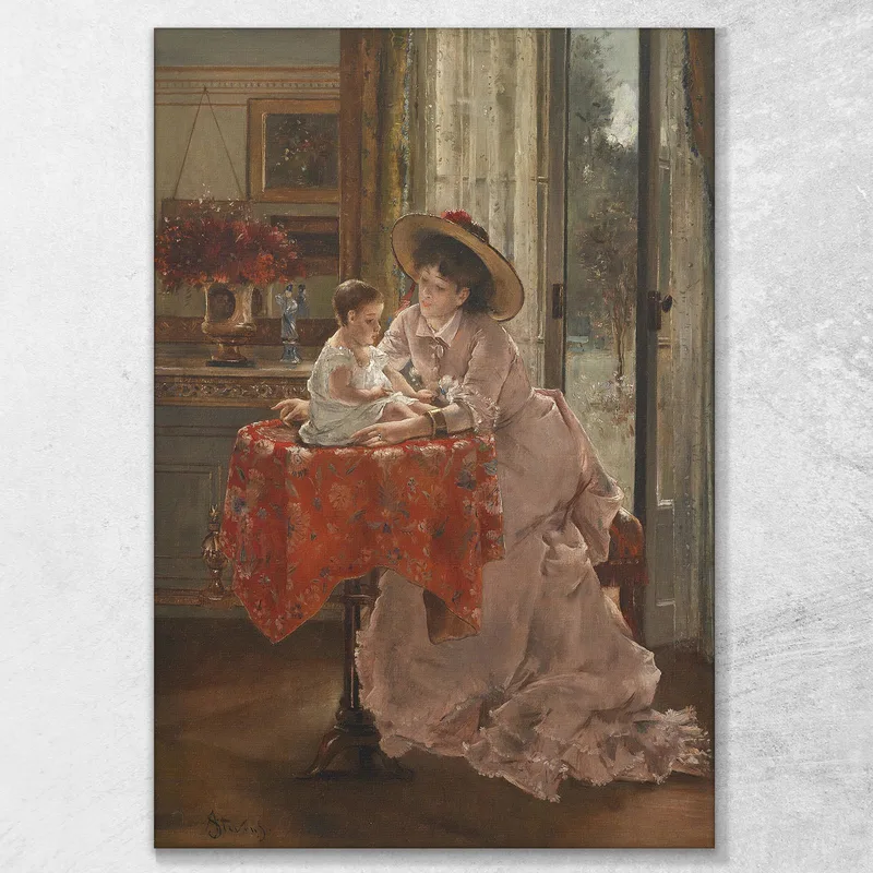 La Mère Heureuse Alfred Stevens