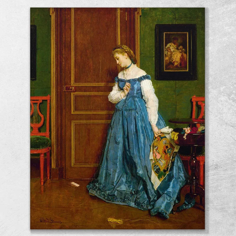La Vacilación Madame Monteaux Alfred Stevens