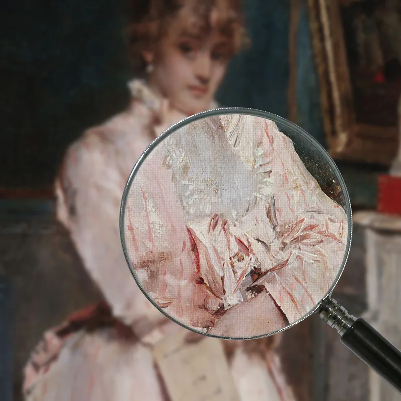 Mujer Joven Sosteniendo Un Libro Alfred Stevens