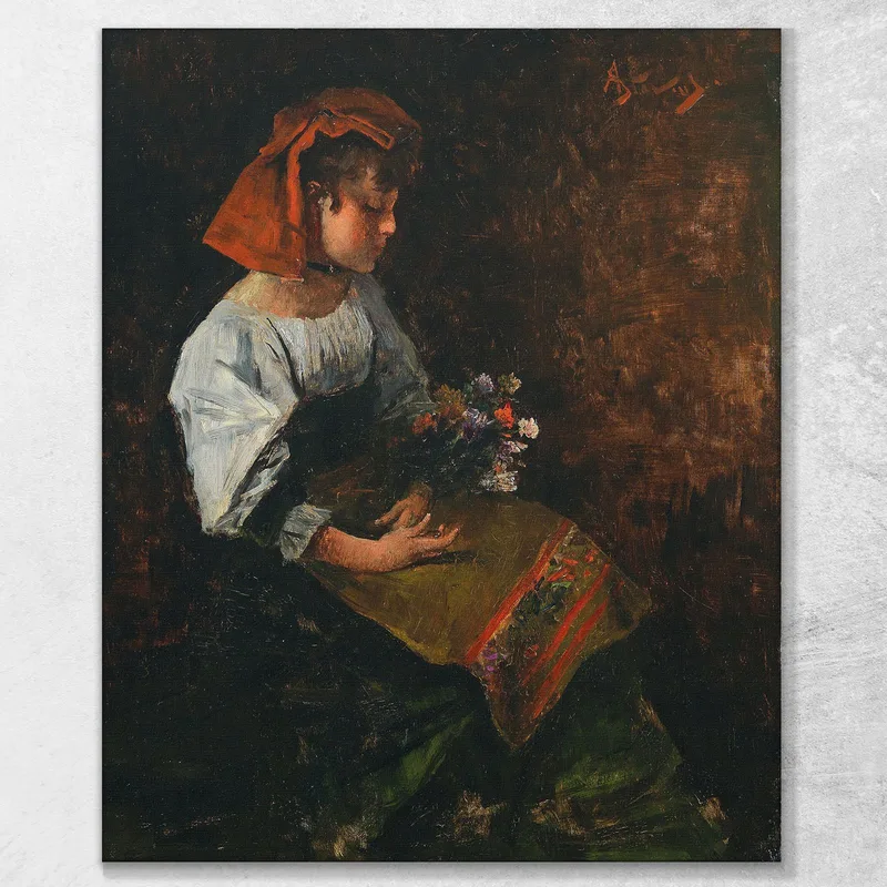 Giovane Ragazza Italiana Alfred Stevens