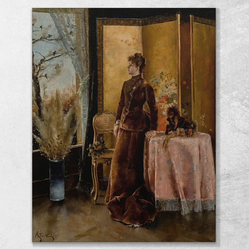 Der Schnee Alfred Stevens