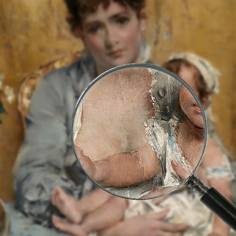 Madre E Figlio Alfred Stevens