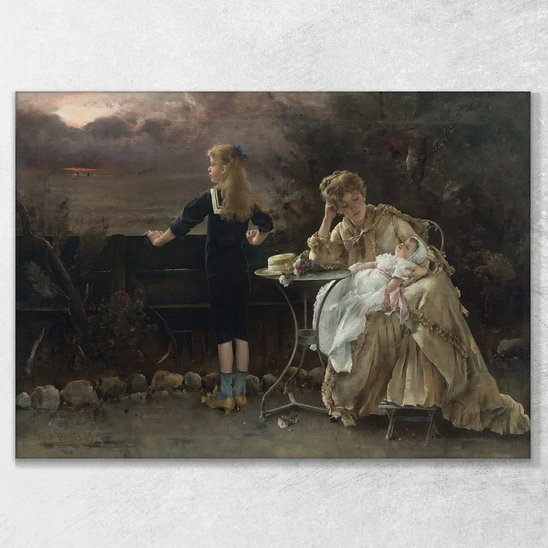 Madre Y Sus Hijos Alfred Stevens