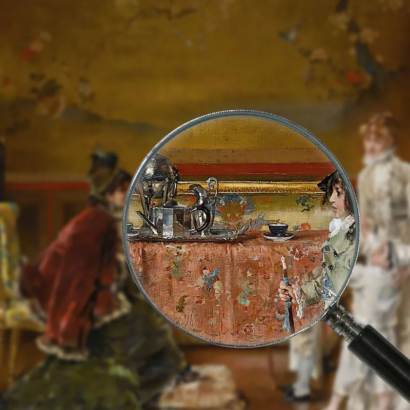 Listo Para El Baile De Disfraces Alfred Stevens