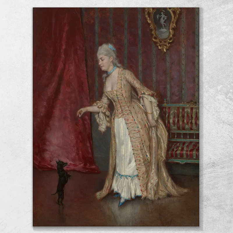 Figura De Pie De Una Mujer Alfred Stevens