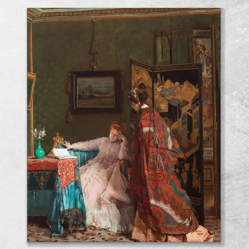 La Visita 2 Alfred Stevens