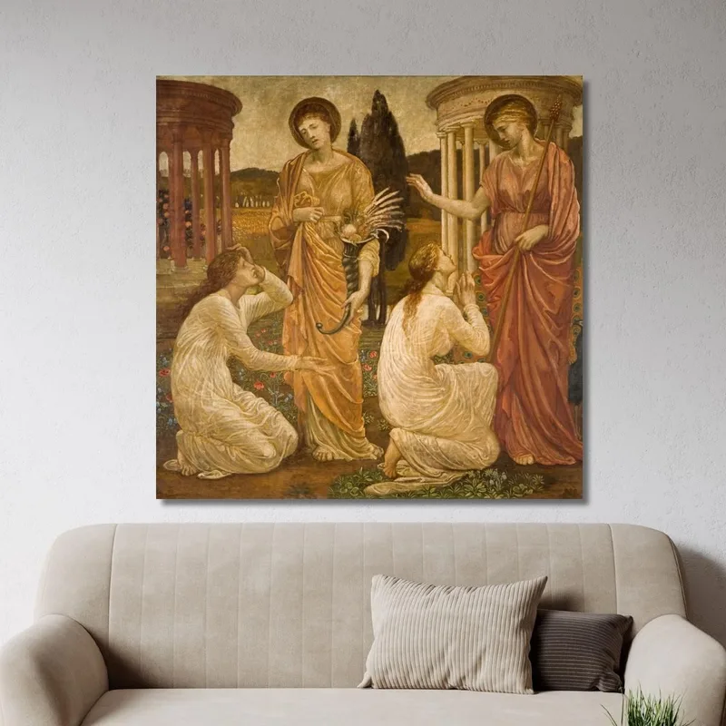 Psyche An Den Schreinen Von Juno Und Ceres Sir Edward Coley Burne-Jones