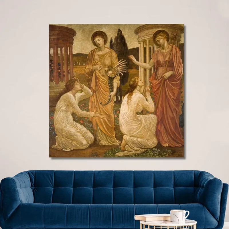 Psyche An Den Schreinen Von Juno Und Ceres Sir Edward Coley Burne-Jones