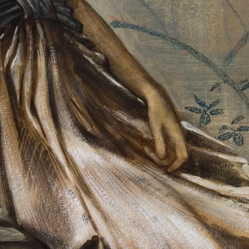 The Briar Rose Series Study For The Garden Court' Iii Sir Edward Coley Burne-Jones
