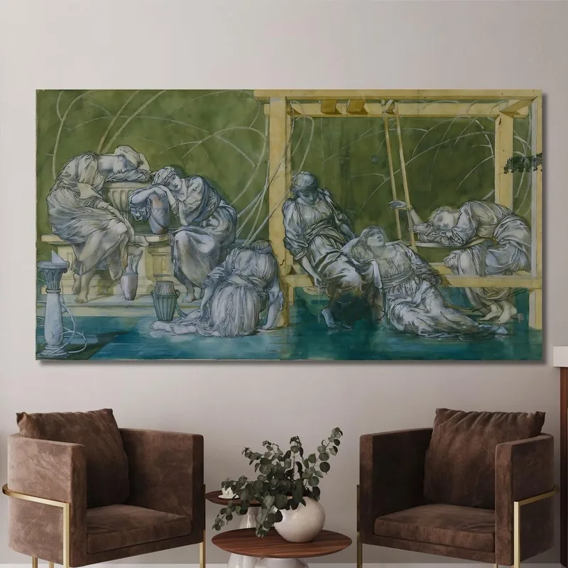 El Patio Del Jardín Sir Edward Coley Burne-Jones