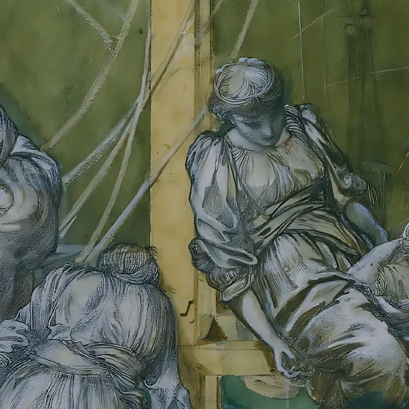 El Patio Del Jardín Sir Edward Coley Burne-Jones