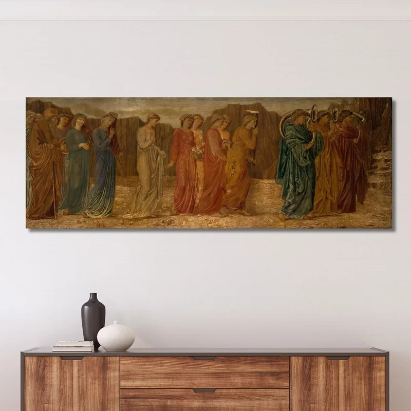 Le Roi Et Les Autres Personnes En Deuil Abandonnent Psyché Au Monstre Sir Edward Coley Burne-Jones