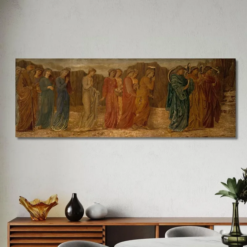 Le Roi Et Les Autres Personnes En Deuil Abandonnent Psyché Au Monstre Sir Edward Coley Burne-Jones