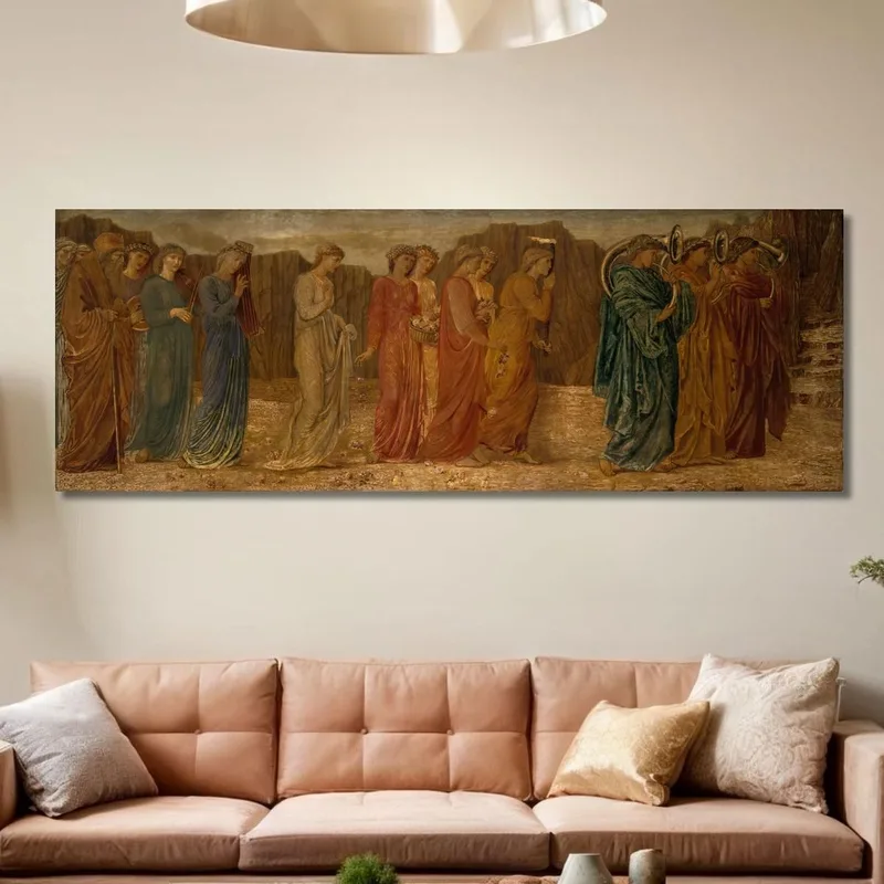 Le Roi Et Les Autres Personnes En Deuil Abandonnent Psyché Au Monstre Sir Edward Coley Burne-Jones