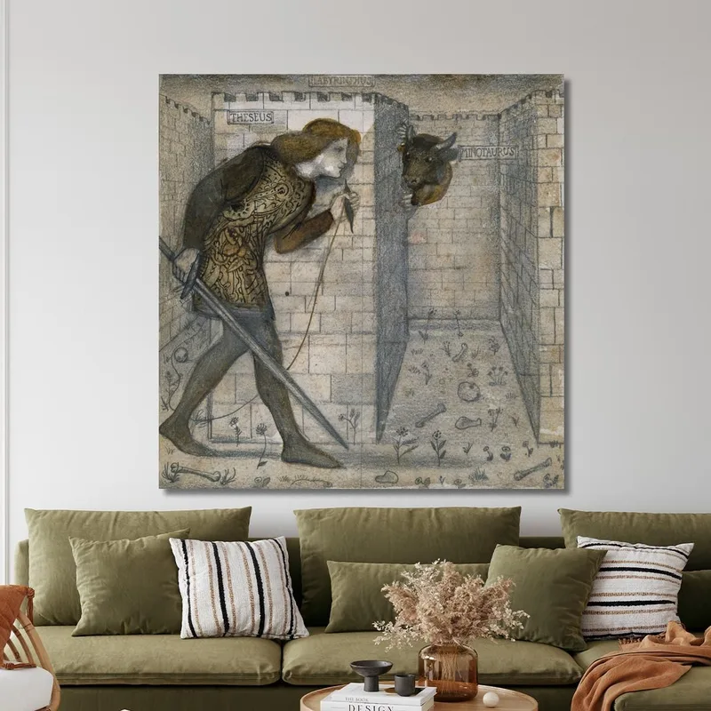 Thésée Et Le Minotaure Dans Le Labyrinthe Sir Edward Coley Burne-Jones