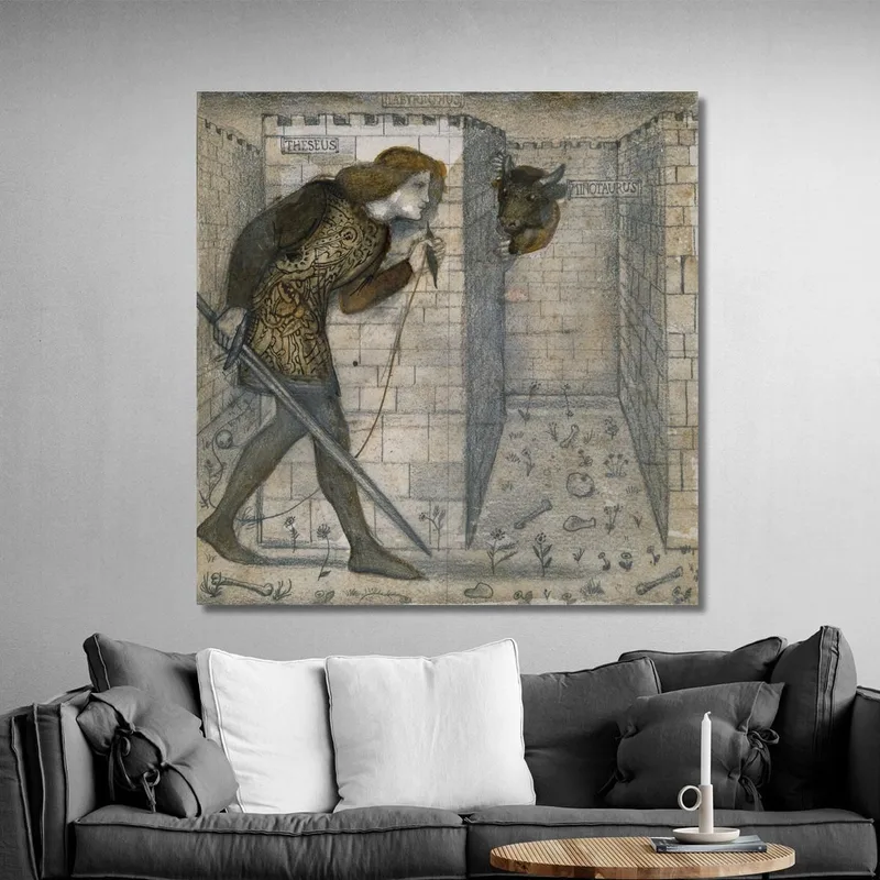 Thésée Et Le Minotaure Dans Le Labyrinthe Sir Edward Coley Burne-Jones