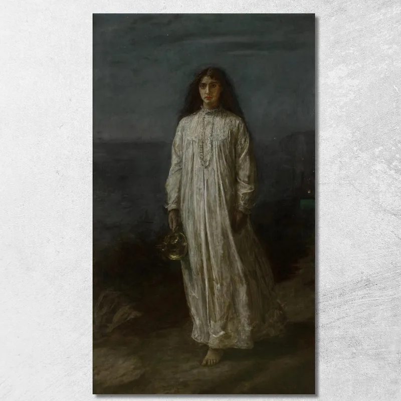 Una Sonnambula Sir John Everett Millais quadro stampa su tela