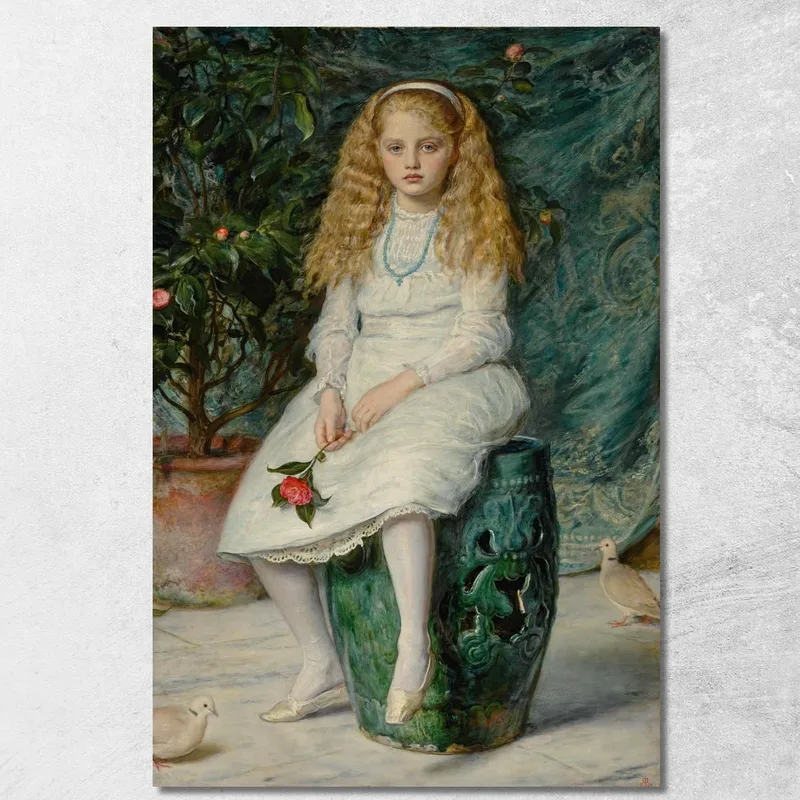 Nina, Figlia Del Signor Frederick Lehmann Sir John Everett Millais quadro stampa su tela