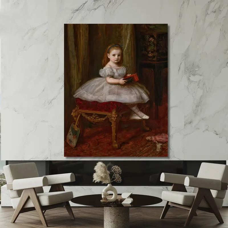 Porträt Von Miss Davison Sir John Everett Millais